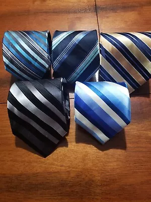 Men's Neckties Lot Of 10 Stripes Croft & Barrow J. Crew Rrow Michael Kors Silk • $49.95