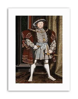 £12.99 • Buy ANTIQUE HOLBEIN JUNIOR HENRY TUDOR VIII KING ENGLAND Canvas Art Prints