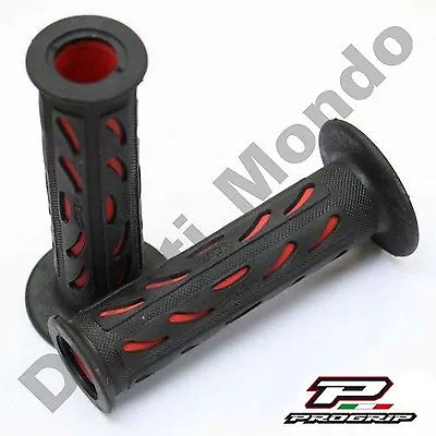 Progrip Black & Red Race Grips Soft For Ducati Aprilia Cagiva MV Agusta Corse • $24.05