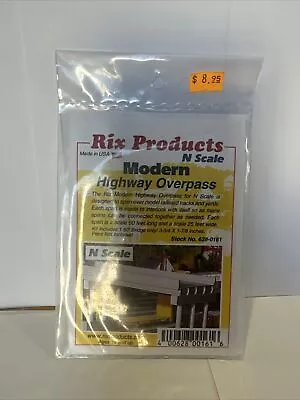 N Scale RIX PRODUCTS Modern Highway Overpass 628-0161 • $8.95