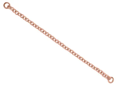 £23.15 • Buy 9ct Red Gold 1.7mm Trace Safety Chain For Bracelet 6.7cm/2.6  Jewellery Findings
