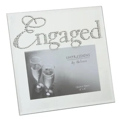 Mirrored Glass Engagement Photo Frame - Engaged • £8.75