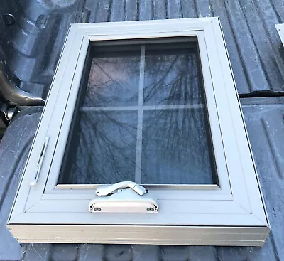 Vinyl Double Pane Casement Window 20'' X 30'' Tan Dual Replacement • $74.99