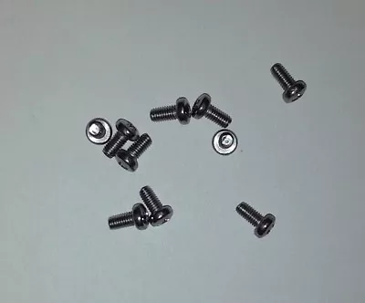 Lot Of 10 Pcs. M3 X 6MM Steel Nickel Plated CB Radio Case Screws • $2.49