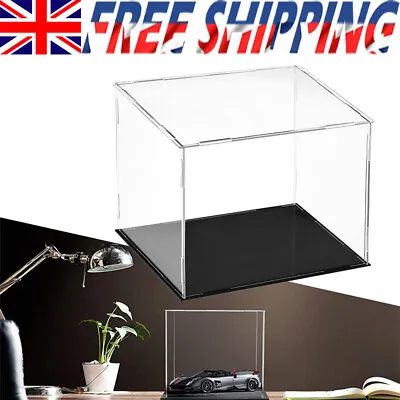 30cm Large Acrylic Display Case Dustproof Box Perspex Clear Collectibles Model • £16.85