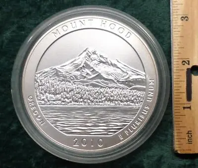 2010 Oregon Mount Hood 5 Ounce .999 Silver Satin America The Beautiful Quarter • $209.96