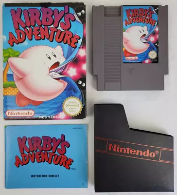 Nintendo Entertainment System NES - Kirby's Adventure - Game Manual Boxed PAL • $299.99