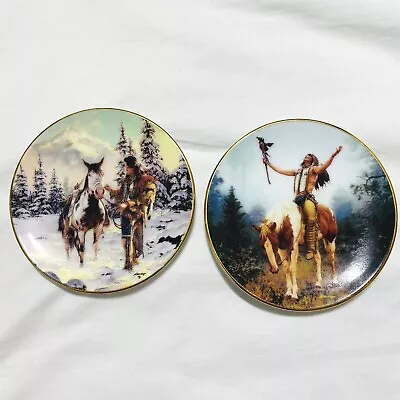 2 Hamilton Collection Mystic Warrior Mini Plate Morning Of Reckoning Deliverance • $11.99