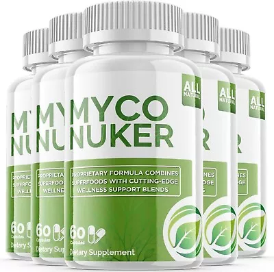 5 - Myco Nuker Capsules - Gut Health & Wellness Support Supplement - 300 Pills • $69.78