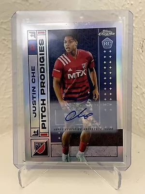 2022 Topps Chrome MLS Justin Che RC Auto Autograph Refractor SP #166 QTY • $4.89