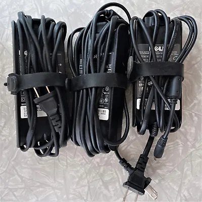 Dell Genuine Laptop Power Adapter & Cords Lot Of 3  PA-10 PA-12   90w 65w 19.5V • $25