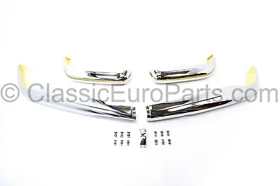 Chrome Euro Bumper Kit For Mercedes Benz W113 230 280 SL Pagoda Pagode • $3899.99