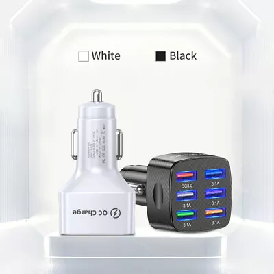 6 USB QC3.0 Car Charger Fast Charging Mobile Phone Quick Charge For IPhone • $16.04