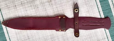 Leather Sheath.Suitable For Fairbairn Sykes Commando Dagger L18.Excluded Knives! • £23.99