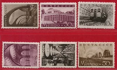 🔥USSR✔️Sc.687-92.Zv.550-5. Moscow Subway 2nd Line Set Of 6. MNHOG. CV$225+ • $124.99