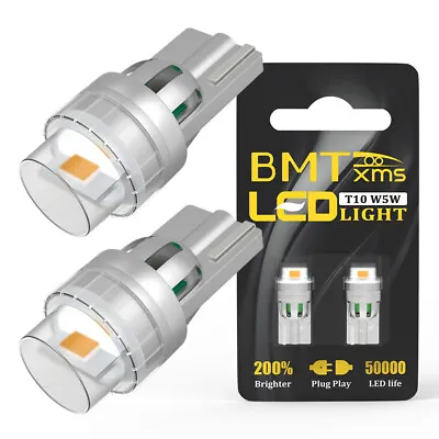 T10 168 194 Amber LED Side Marker Light Bulbs For GMC Sierra 1500 1999-2013 • $7.99