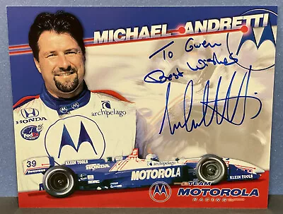Michael Andretti Genuine Autographed Photo 8x10 Early 2000s Mint Condition • $14.95
