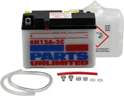 Parts Unlimited Conventional Battery Kit 6V Fits Honda SS125/Scrambler/Touring • $39.95