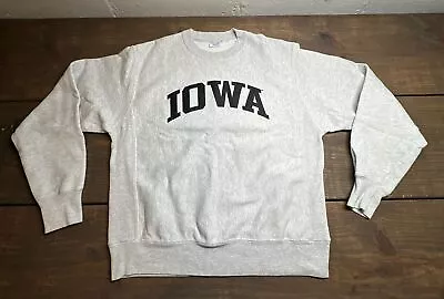 Vintage Champion Reverse Weave Iowa Sweatshirt 90s Medium • $55.99