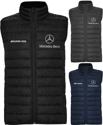 Embroidered Logos Mercedes On Sleeveless Jacket Gilet Vest Veste Parka Sweater • $46.99