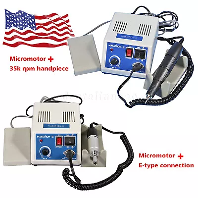 Dental Lab Marathon Electric Micromotor Polisher Fit W/ 35K Rpm Handpiece Burs • $7.59