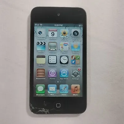 Apple IPod Touch 4th Generation 8GB Player A1367 Works Cracked Screen • $19.97