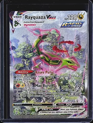 Pokémon TCG Rayquaza VMAX Evolving Skies 218/203 Holo Secret Rare • $330.78