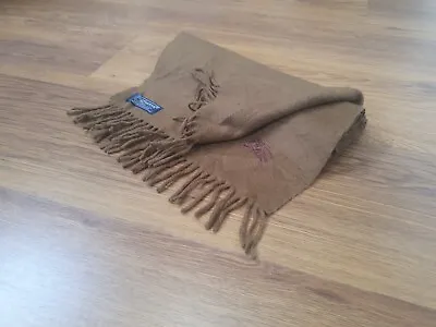 £39.99 • Buy Authentic Vintage Camel Brown Burberry Scarf  100% Cashmere BF
