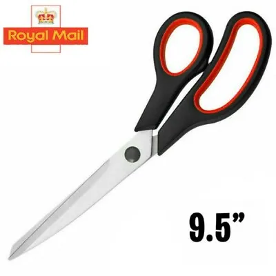 1pc 9.5” TAILORING SCISSORS STAINLESS STEEL SHEARS DRESSMAKING FABRIC CRAFT • £2.99