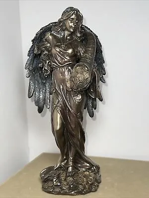 Veronese 11  Fortuna Roman Angel Goddess Of Fortune & Luck Statue Bronze Finish • $69