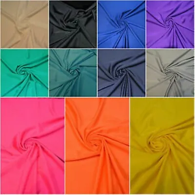 £0.99 • Buy Dancewear Compatible Lycra Fabric 4 Way Stretch Spandex Material 14 Colours