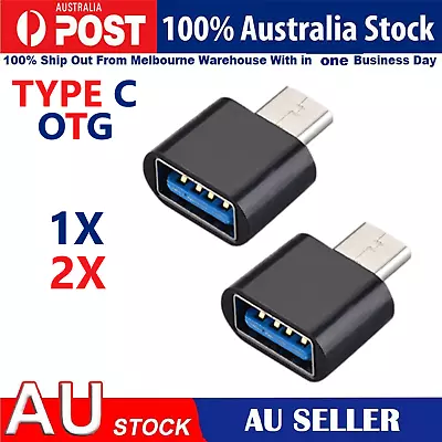 Fast Type C Male To USB 3.0 Premium A Female Converter USB-C Data OTG Adapter • $4.95