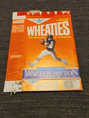 $20 • Buy Walter Payton Wheaties Empty Cereal Box 