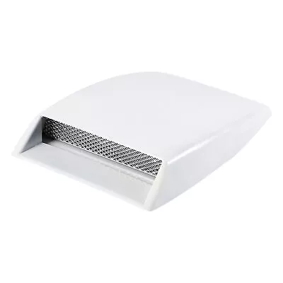 White Car Decorative Air Flow Intake Scoop Bonnet Vent Sticker Cover Hood • $12.11