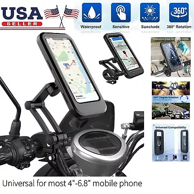 Motorcycle Bike Handlebar Phone Mount Holder Waterproof & Adjustable Universal • $10.90
