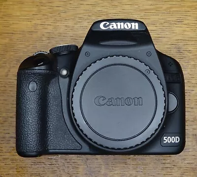 *CANON EOS 500D & Accessories* 15.1MP Digital SLR Camera Body *NEW BATTERY* • £89