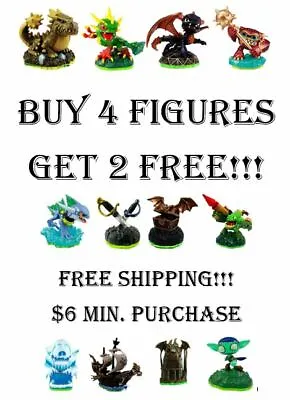 Skylanders Spyro's Adventure Figures Buy 4 Get 2 Free - $6 Minimum Purchase • $10.95