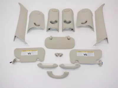 Mini Cooper Hatchback Headliner Column Visor Set Beige 07-13 R56 320 • $249.89