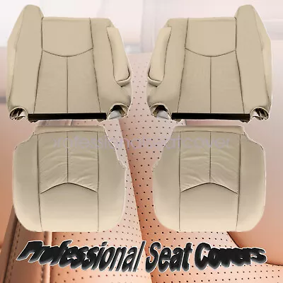 Fits 2003-2006 Cadillac Escalade Driver & Passenger Bottom-Back Seat Cover Tan • $91.45