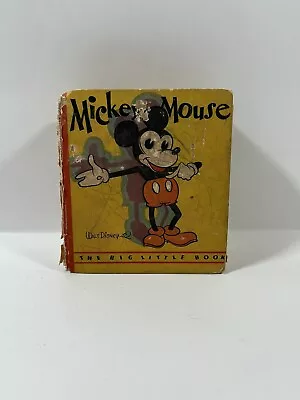 Mickey Mouse Big Little Book Skinny Steamboat Willie Cover Walt Disney 1933 • $79