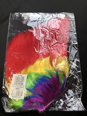 Kip Toys Adult Rainbow Mohawk Wig Multi-Color Tall Rave Punk Hair One Size  • $12.99