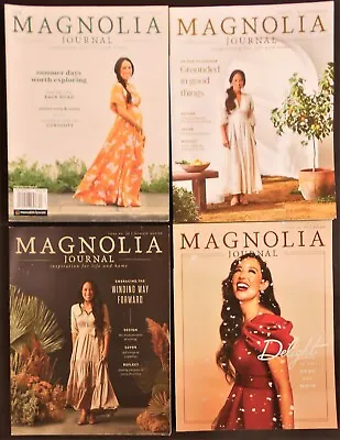 4 Back Issues MAGNOLIA JOURNAL Magazines Chip- Joanna Gaines  Issues 7-19-20-21 • $9.95