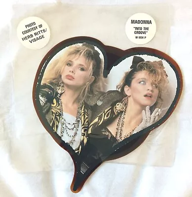 Madonna Into The Groove UK Shaped Picture Disc Tea-stained Stickered Sleeve • £70.73