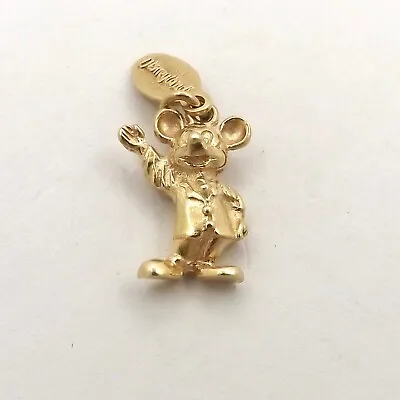 Mickey Mouse Walt Disney Disneyland 14k Gold Charm Pendant 3d Vintage 5gr • $599