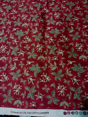 Christmas  Story By Fabri-Quilt  Floral Cotton Fabric  44  X 36  • $3.49