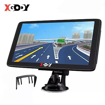 XGODY 7'' HD Touch Screen Truck GPS Sat Nav Caravan Navs UK & EU Lifetime Maps • £43.99