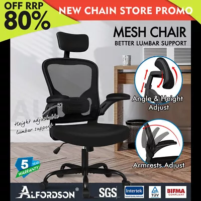 ALFORDSON Mesh Office Chair Executive Fabric Computer Seat Gaming Racing Tilt • $144.79