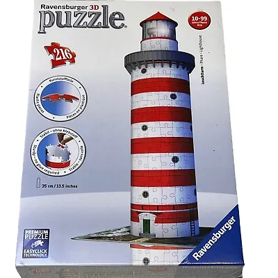 Ravensburger 3D Puzzle Lighthouse 216 Pcs Plastic 13.5” New Sealed Sturdy • $15