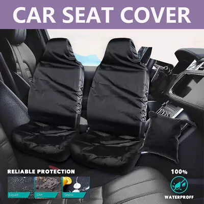 Pair Universal Car Seat Cover Universal Pet Seat Rest Waterproof Protector Black • $13.99