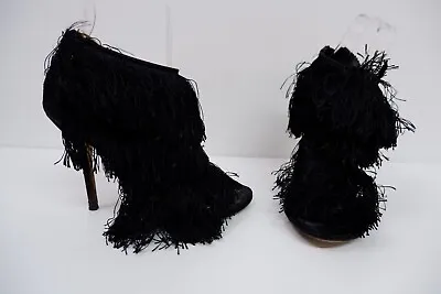 Dolce & Gabbana D&G Black Tassel Shoes Heels Size 37 Uk 4 Vgc Women's   • £70.40